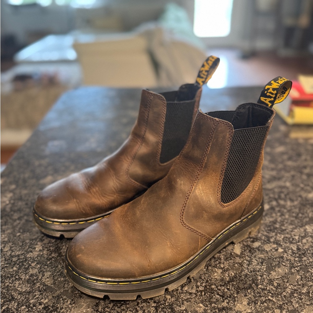 Dr. Martens Brown Leather Chelsea Boots